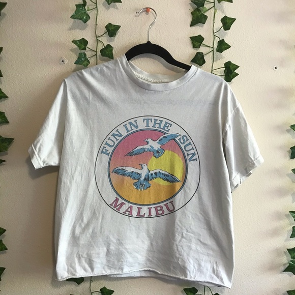 Brandy Melville Tops - Brandy Melville Fun In the Sun Malibu T-Shirt